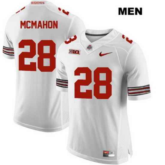 Amari McMahon Ohio State Buckeyes Nike Authentic Stitched Mens  28 White College Football Jersey Jersey